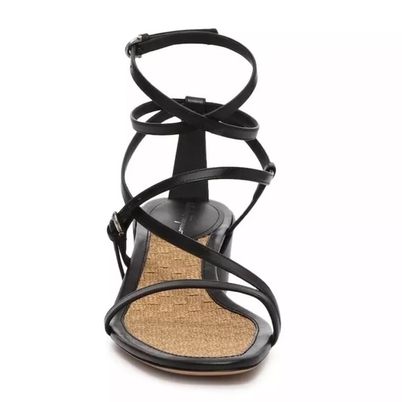 Salvatore Ferragamo EGADI 85mm STRAPPY BLOCK HEEL LEATHER SANDALS SIZE US 9.5 - Picture 4 of 15